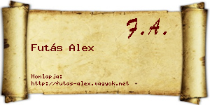 Futás Alex névjegykártya